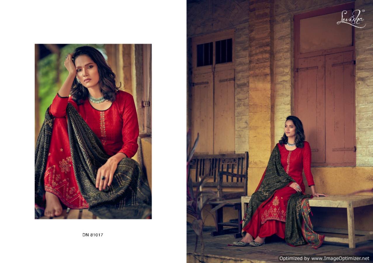 Levisha Meridel 2 Pure Pashmina Designer Party Wear Dress Material at Wholesale Price